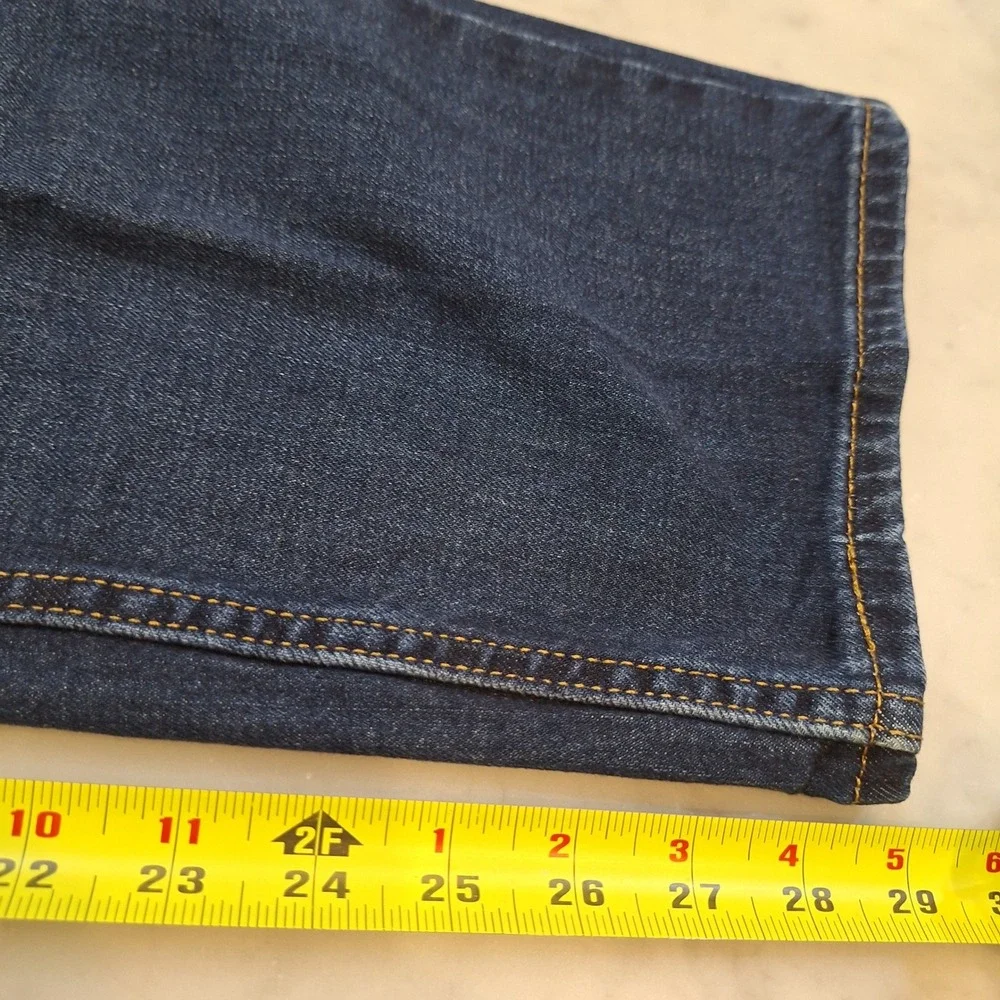 Levi's 505 Regular Fit Jeans Mens 36x30 Blue Dark Wash Straight Leg Denim Pants